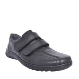 Mens 478301 Herwig H Fit Velcro Shoe In Black