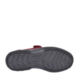 Mens Daniel 2v Extra Wide Velcro Slipper In Burgandy