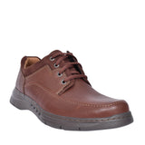 Mens Un Brawley Lace Leather H-fit Shoe In Brown