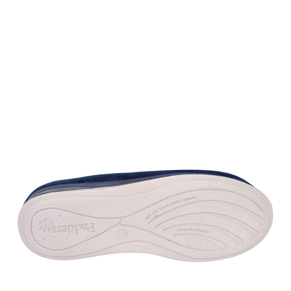 Ladies Hug 424n Wide Fit Slipper In Navy