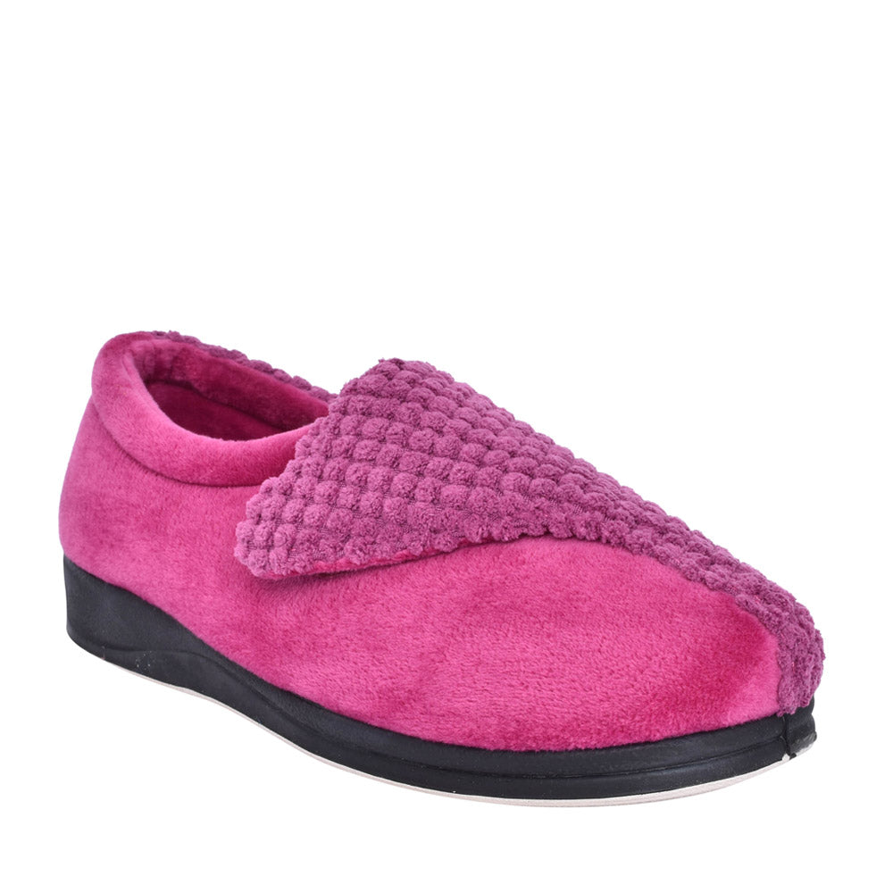 Ladies 424n Hug Wide Fit Slipper In Pink