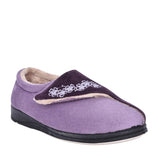 Ladies 424n Hug Wide Fit Slipper In Purple