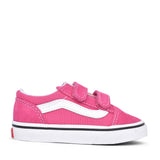Girls Toddler Old Skool Velcro Shoe In Pink
