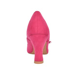 Ladies Chrissie Court Shoe In Pink