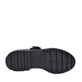 Girls Loxham Walk Black Leather Shoe In Kids F Fit