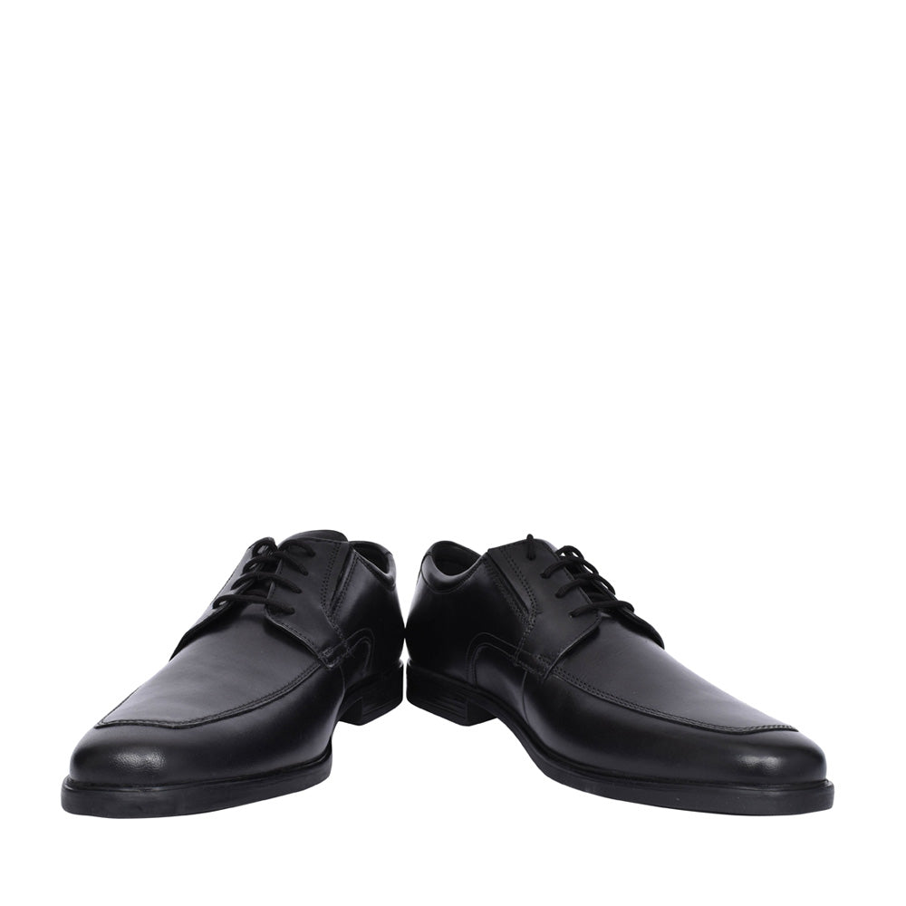 Men's Howard Apron Leather G-fit Laced Shoe In Blk Leather