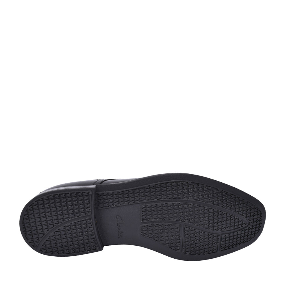 Men's Howard Cap Leather G-fit Laced Shoe In Blk Leather