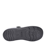 Girls Naimara J16fhb Velcro T-bar Shoe In Blk Patent