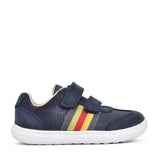 Boys Toddler Flash Beau Navy Leather Shoe In Kids G Fit