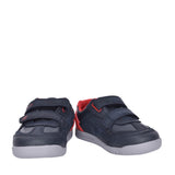 Boys Rex Play Navy/red Leather Shoe In Kids H Fit