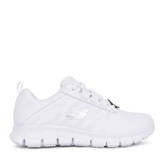 Ladies Workwear 76576ec Sure Track Laced Trainer In White