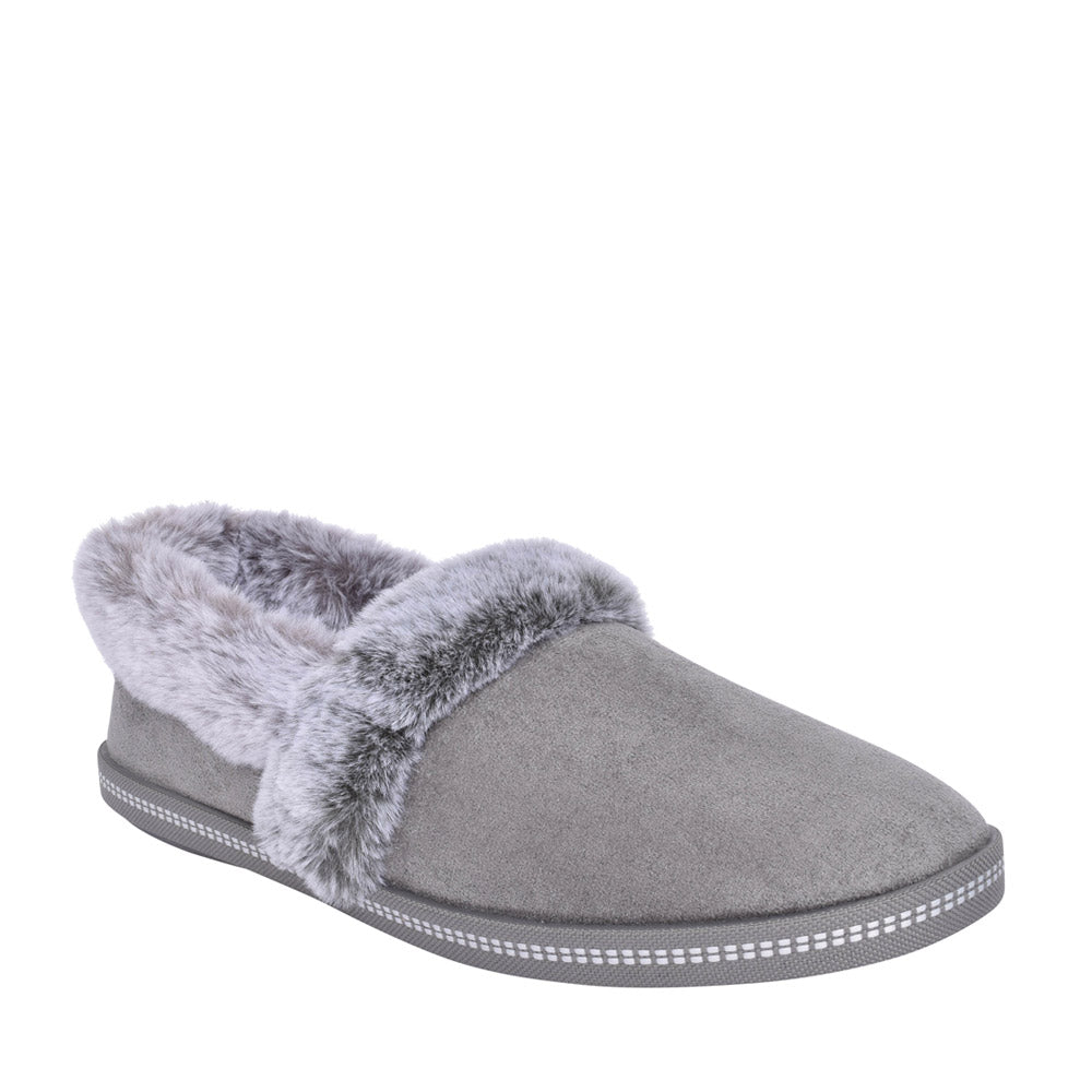 Ladies 32777 Cozy Campfire Slipper In Grey