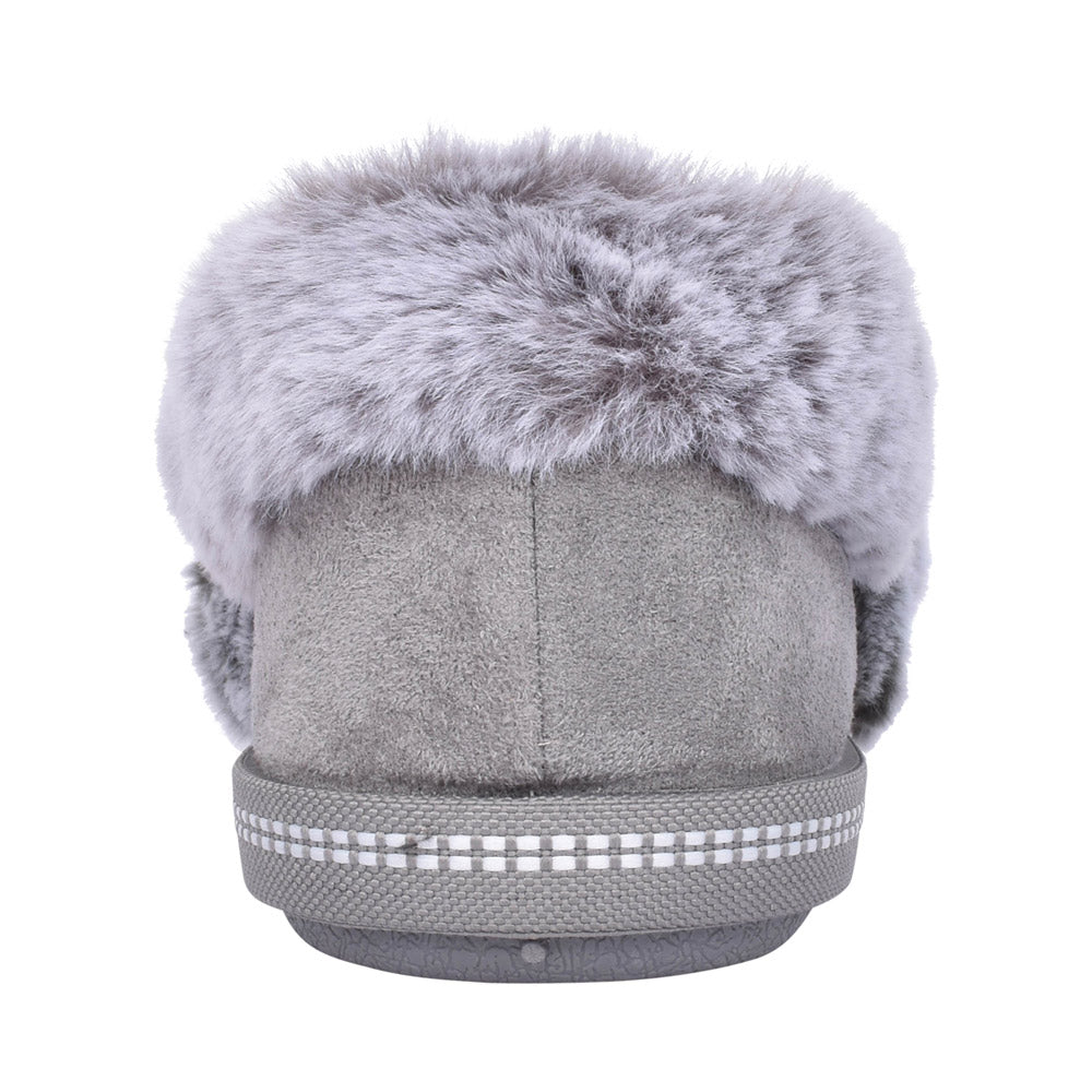 Ladies 32777 Cozy Campfire Slipper In Grey