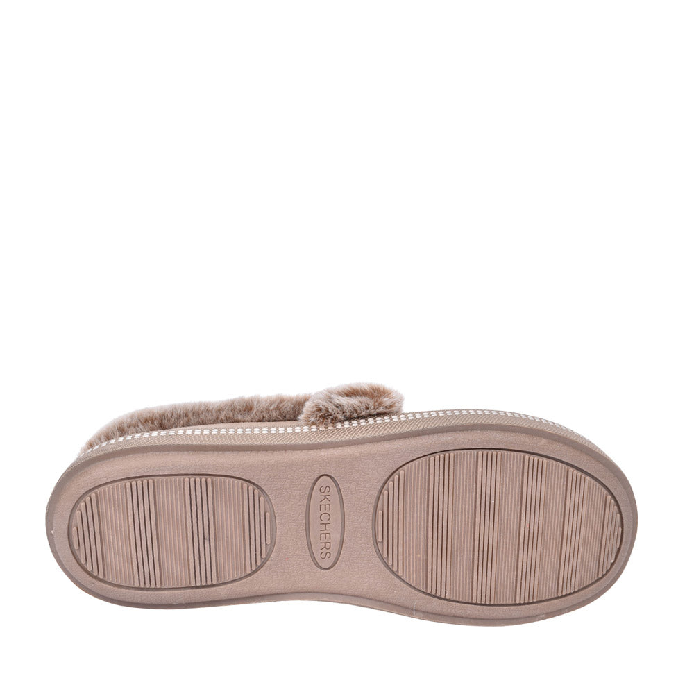Ladies 32777 Cozy Campfire Slipper In Taupe