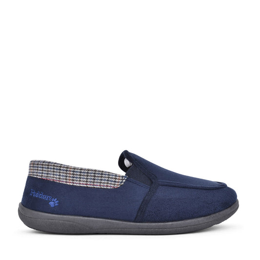 Mens Stan Memory Foam Slipper In Navy