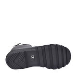 Mens Bede Tartan Lined Welly Boot In Black