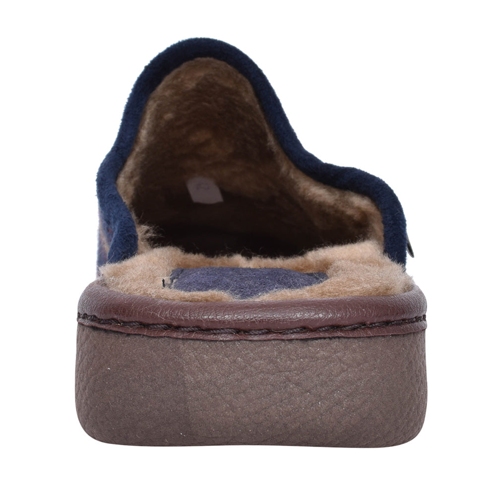 Mens Frank Kmg023 Mule Slipper In Blue
