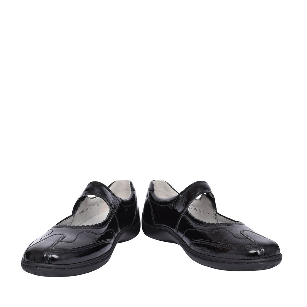 Ladies 496302 Henni Shoe In Blk Patent