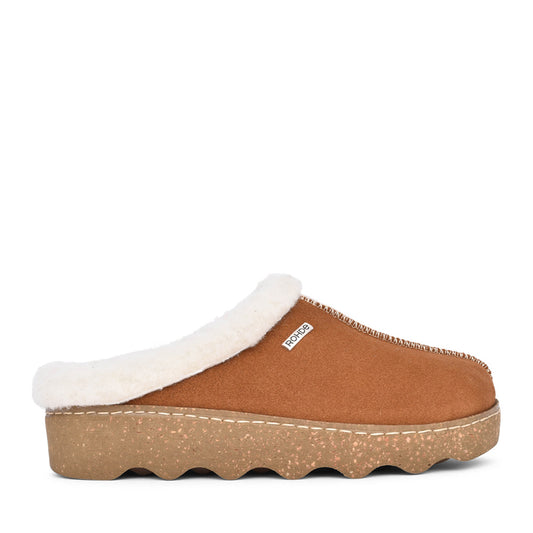 Ladies 6125 Foggia Mule Slipper In Tan
