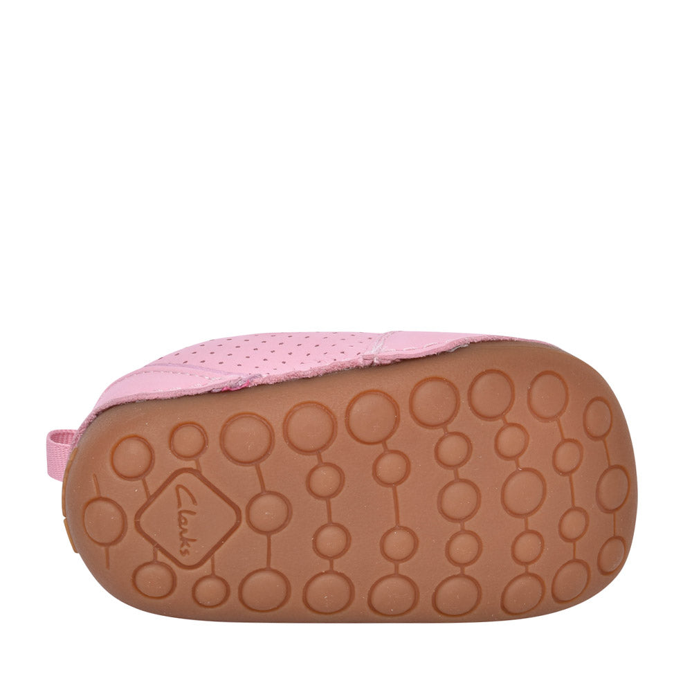 Girls Tiny Sky Light Pink Leather Shoe In Kids F Fit