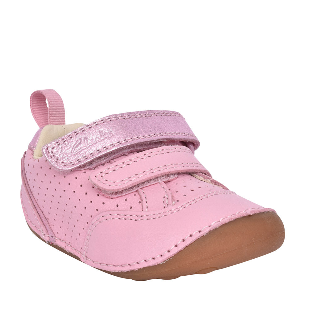 Girls Tiny Sky Light Pink Leather Shoe In Kids G Fit
