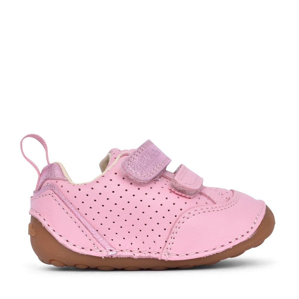 Girls Tiny Sky Light Pink Leather Shoe In Kids H Fit