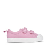 Girls City Bright Pink Canvas Shoe In Kids F Fit