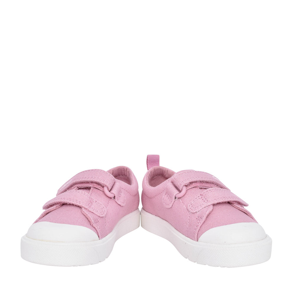 Girls City Bright Pink Canvas Shoe In Kids G Fit