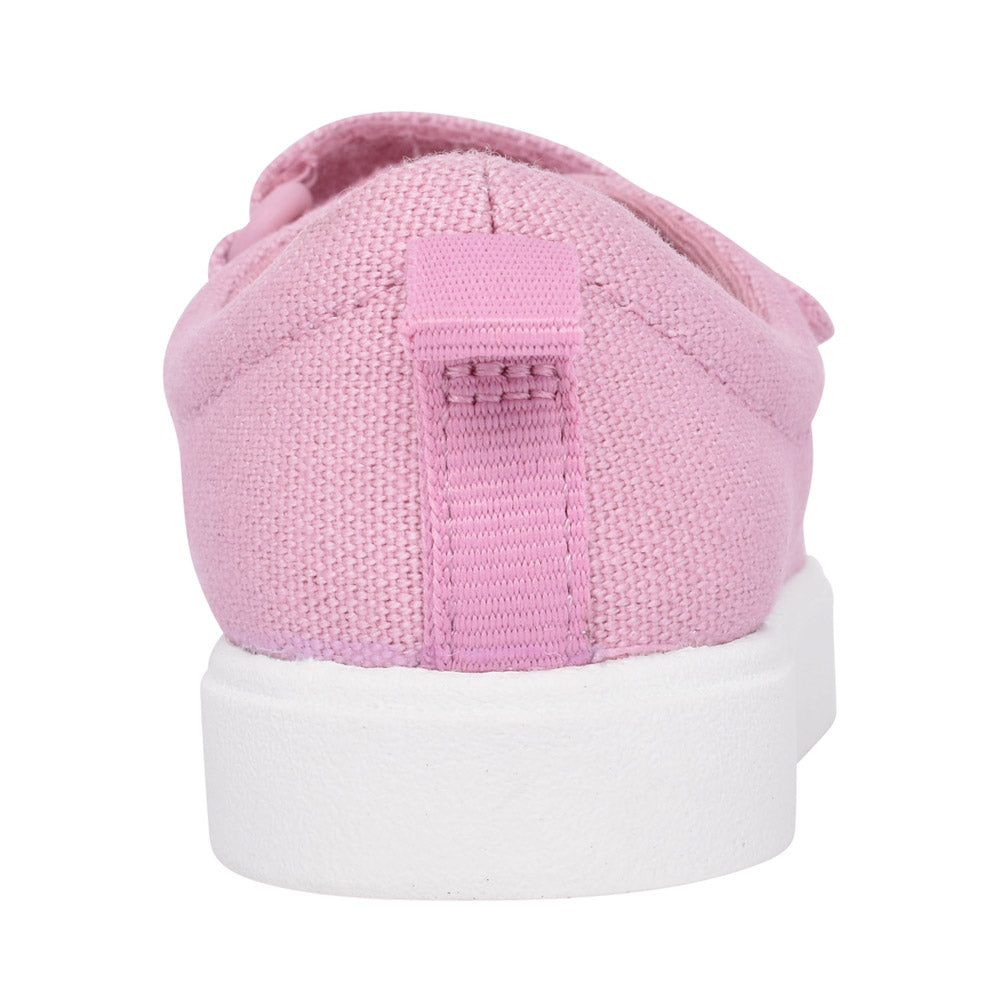 Girls City Bright Pink Canvas Shoe In Kids G Fit