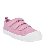 Girls City Vibe Pink Canvas Shoe In Kids F Fit