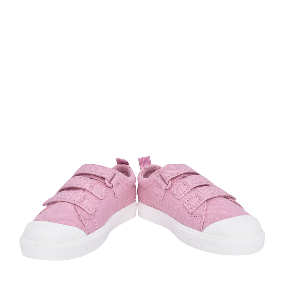 Girls City Vibe Pink Canvas Shoe In Kids G Fit