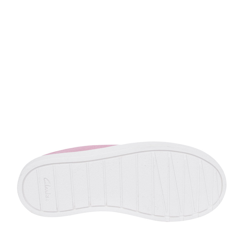 Girls City Vibe Pink Canvas Shoe In Kids G Fit