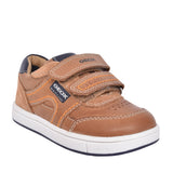 Boys B2543a Trottola Velcro Shoe In Tan