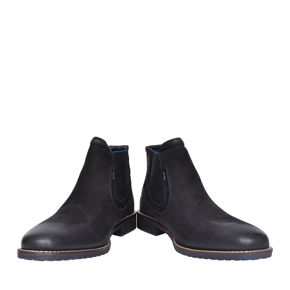 Mens Santos Slip On Ankle Boot In Black