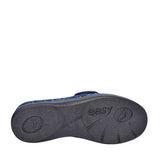 Ladies 2v Extra Wide Harper Velcro Slipper In Navy