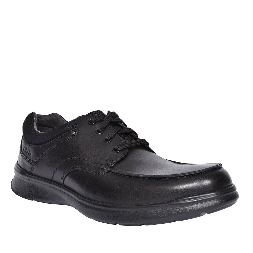 Mens Cotrell Edge Black Leather G-fit Shoe In Blk Leather