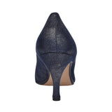 Ladies Rp0022 Peep Toe Court Shoe In Navy