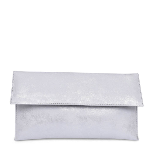 Ladies Bl017 Clutch Bag In Silver