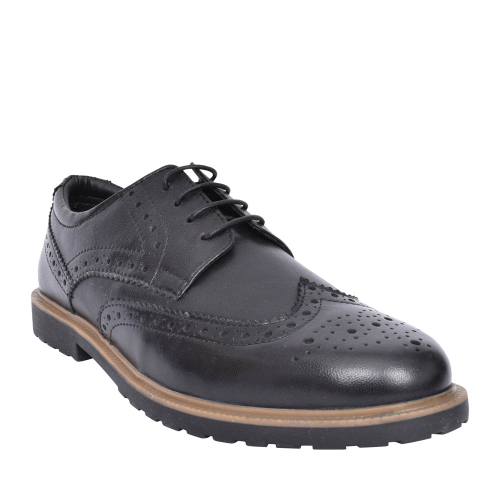 Girls Verity Laced Brogue In Black