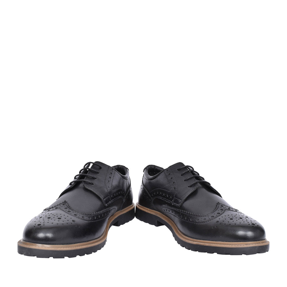 Girls Verity Laced Brogue In Black
