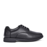 Boys Tim Leather Laced Shoe In Black