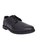 Boys Tim Leather Laced Shoe In Black