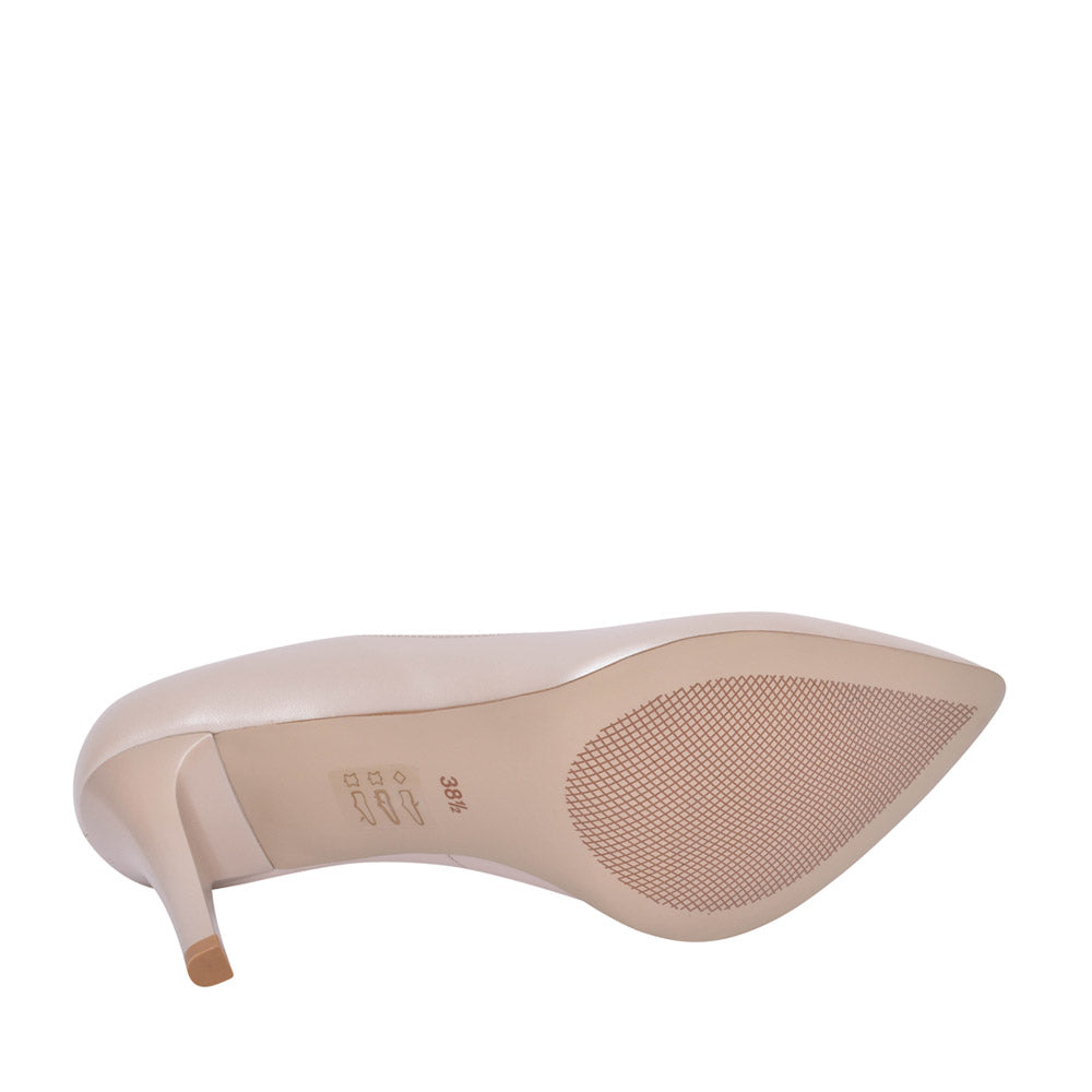 Ladies 7694 Court Shoe In Champagne