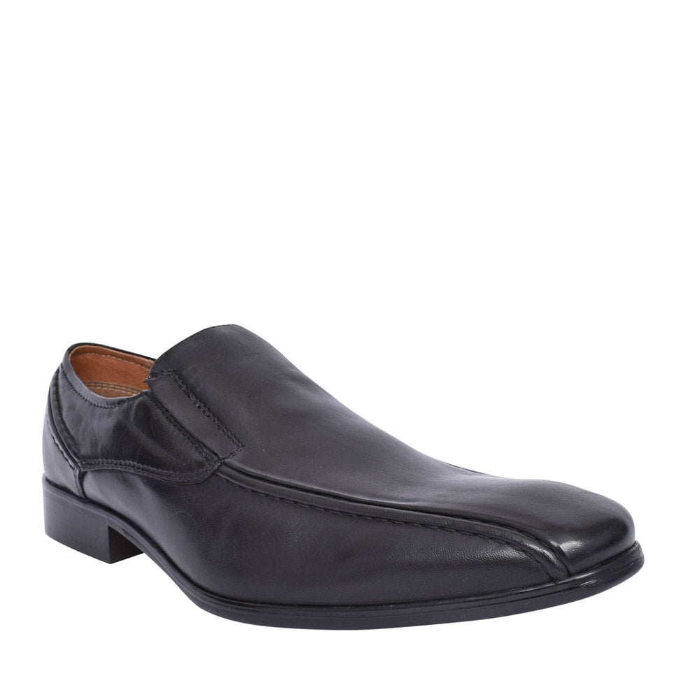 Mens Deegan Leather Slip-on Shoe In Black