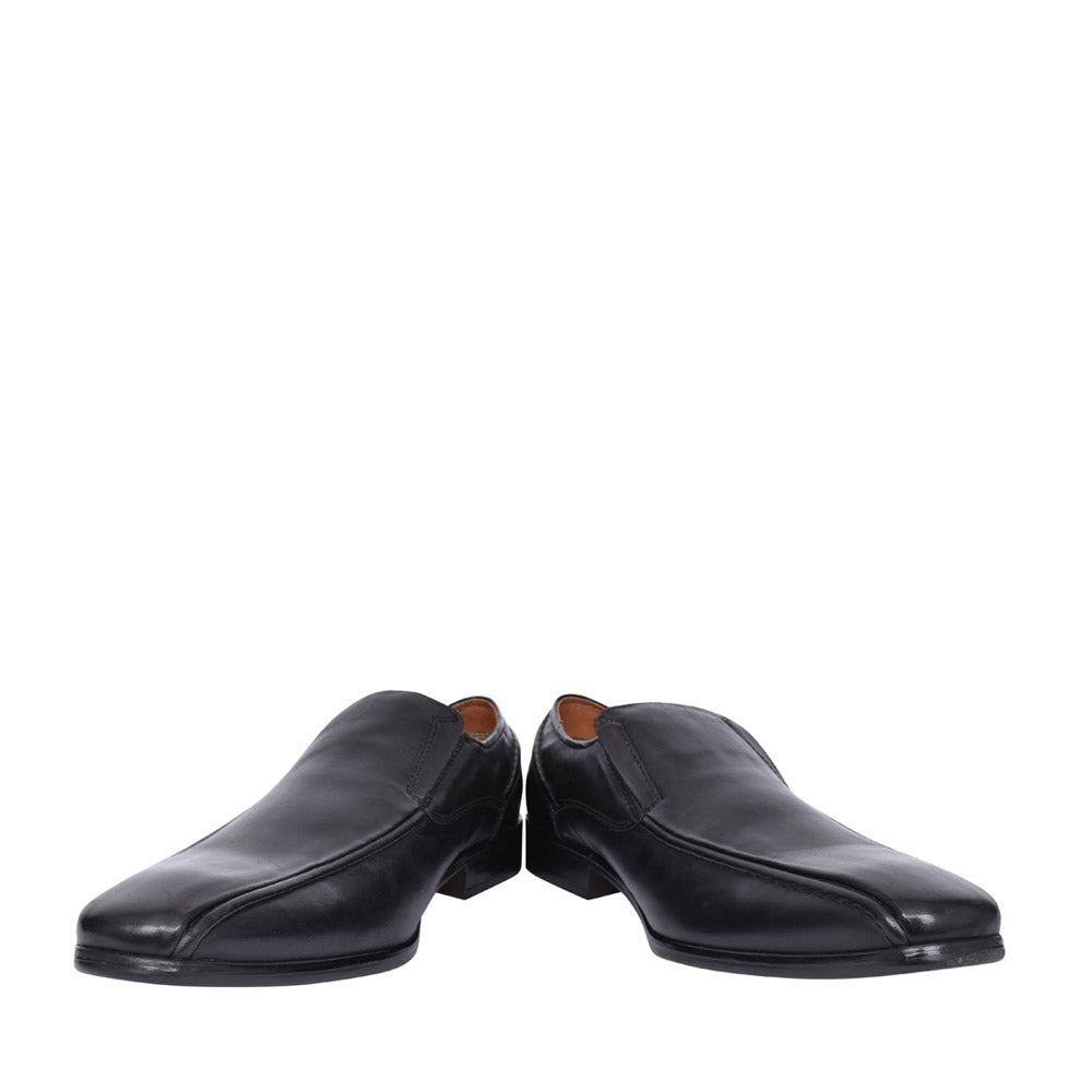 Mens Deegan Leather Slip-on Shoe In Black