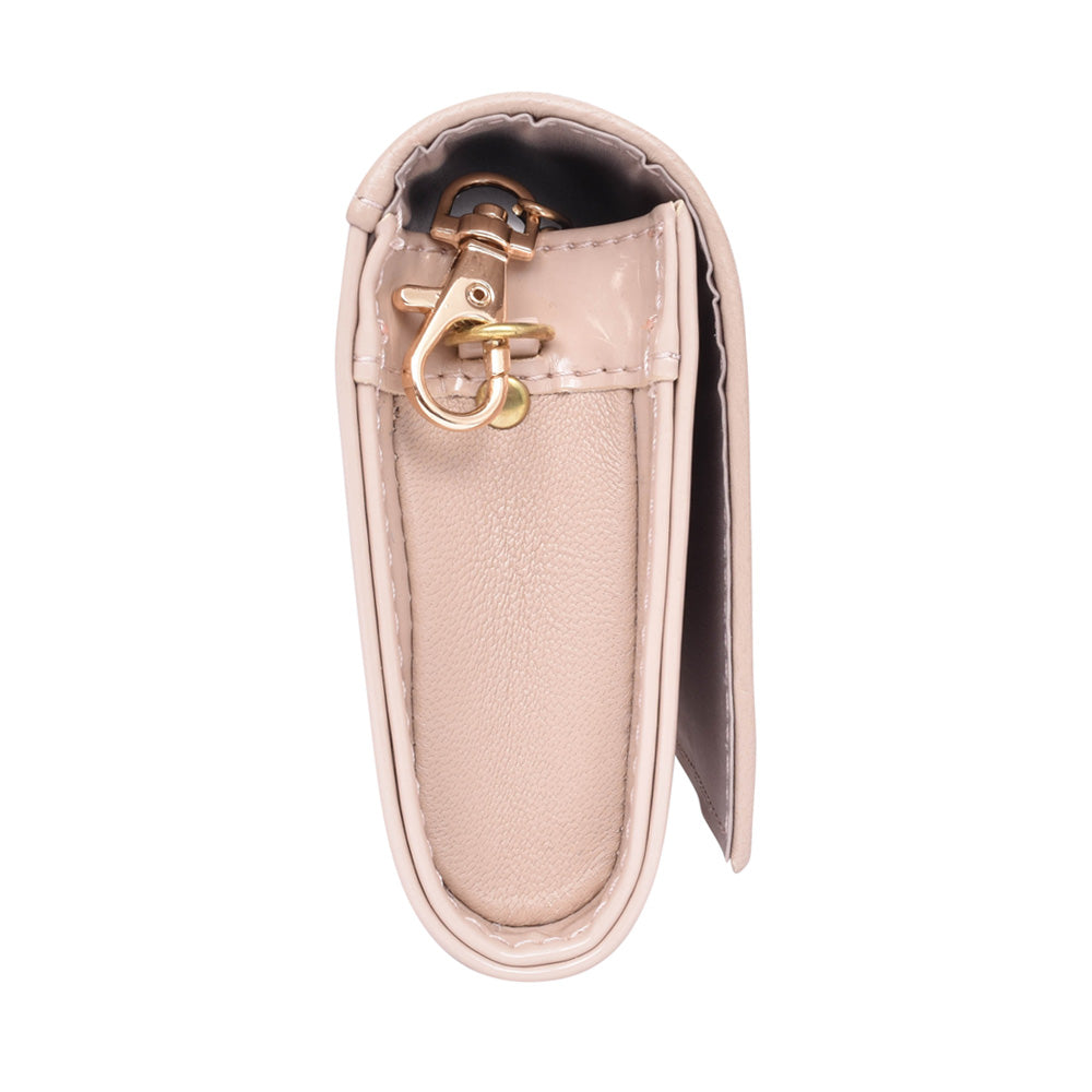 Ladies T11 Clutch Bag In Nude