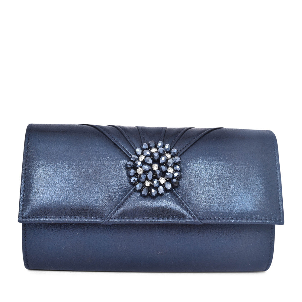Ladies Aria Ulg019 Clutch Bag In Navy