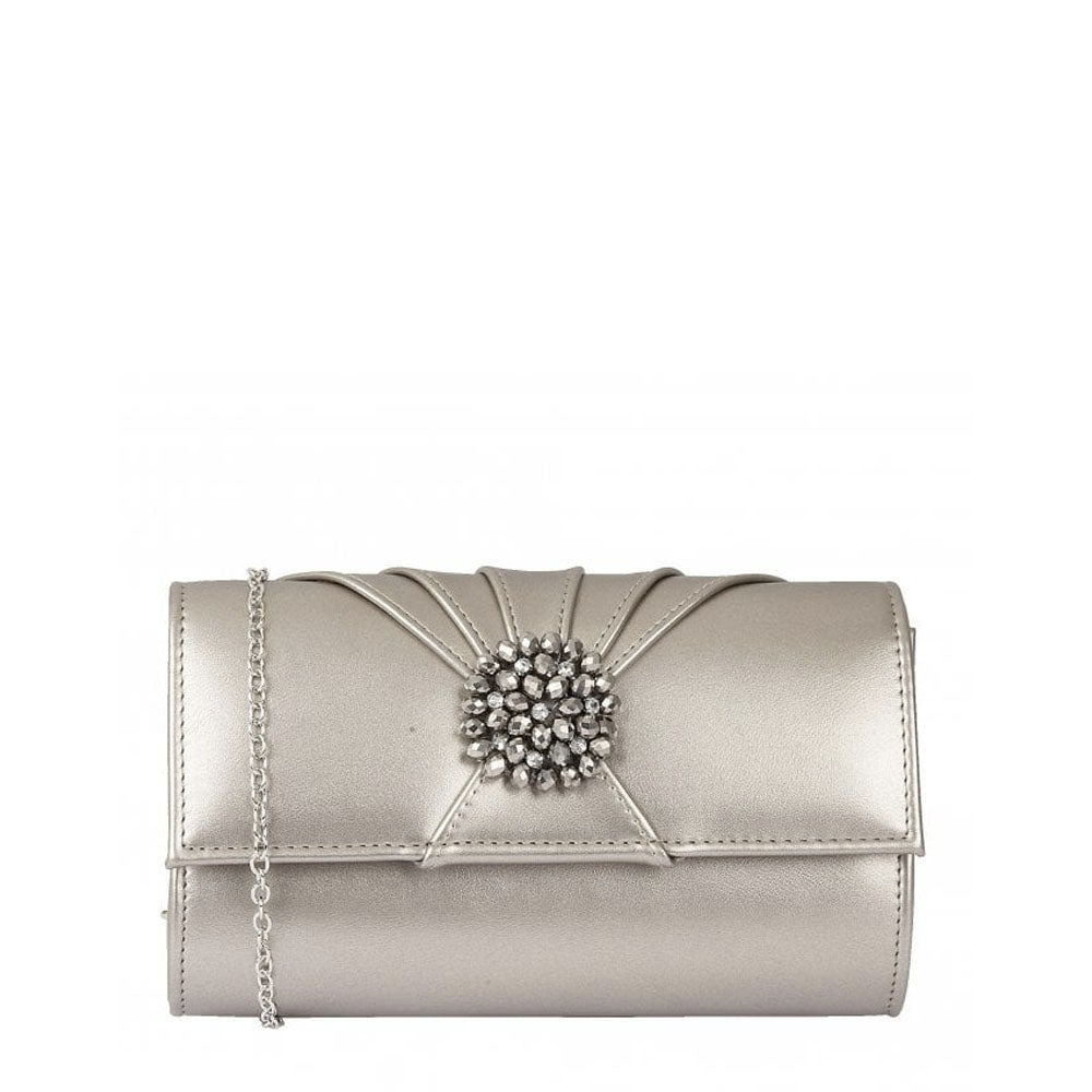 Ulg019 Aria Clutch Bag In Pewter