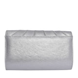 Ladies Aria Ulg019 Clutch Bag In Silver