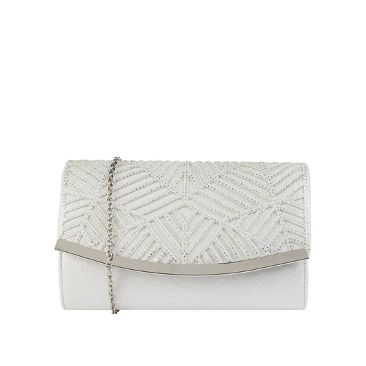 Ladies Ulg035 Nara Clutch Bag In White
